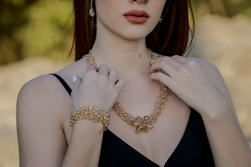 Luxury jewelry lifestyle showcasing exquisite craftsmanship