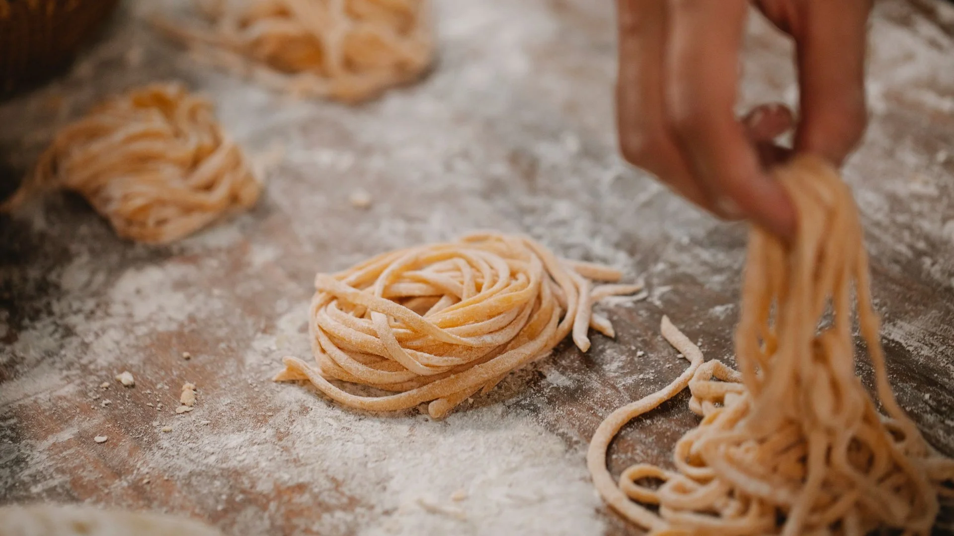 Da Nonna kitchen — morning preparation
