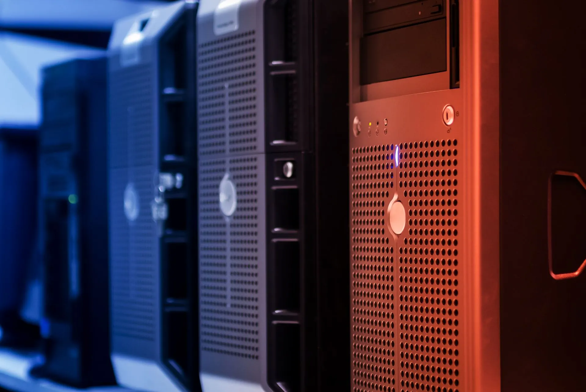 OKTET flagship managed switch on concrete