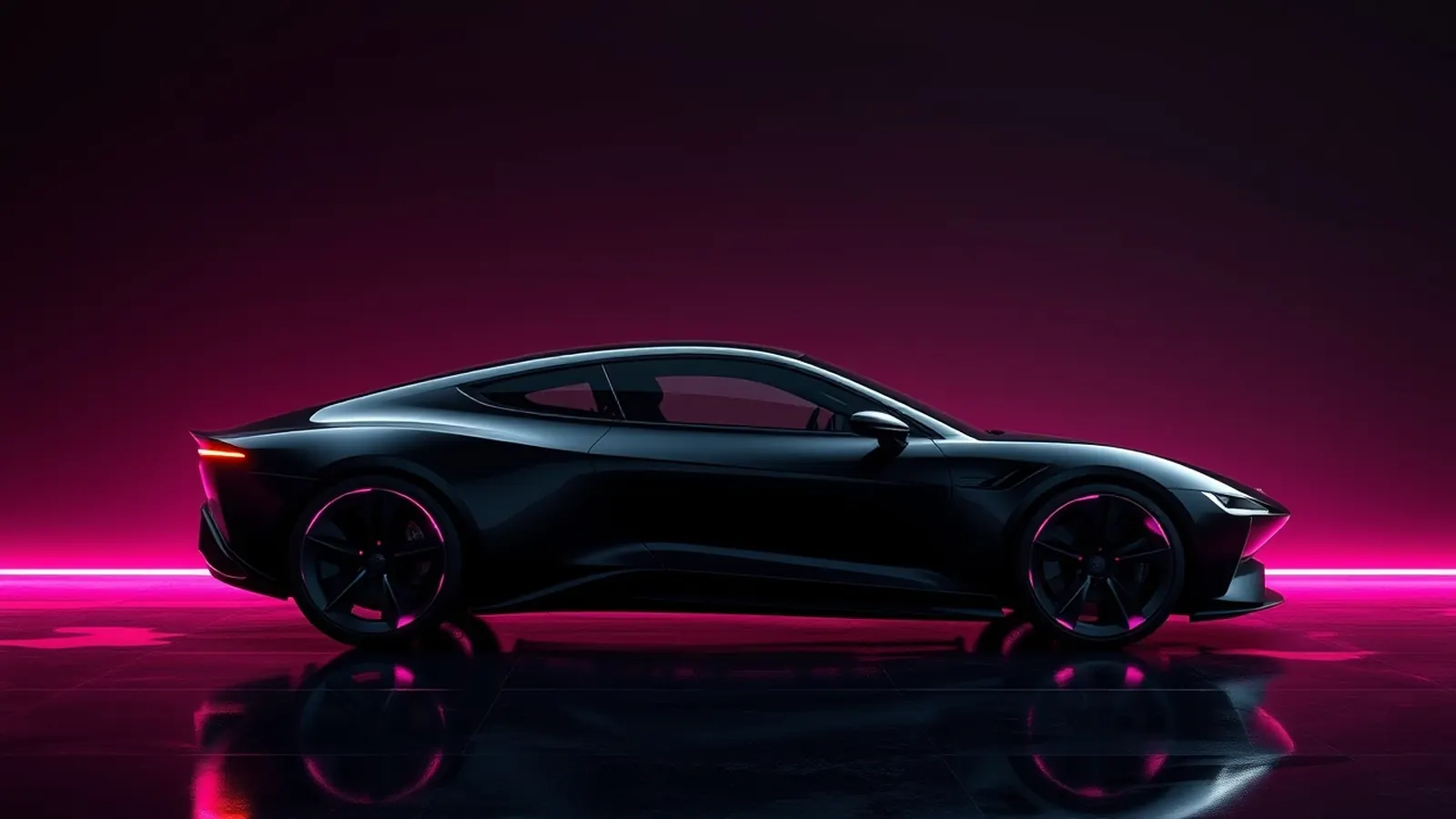 The VANTA GT in profile — a low electric grand tourer shaped by airflow